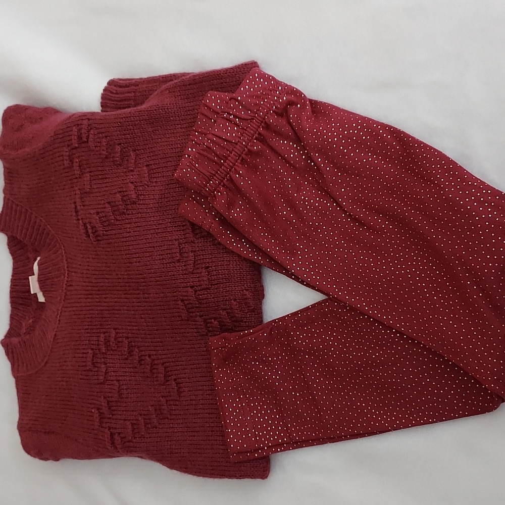 Between 24m girls sweater/leggings set